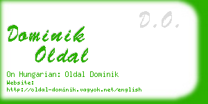 dominik oldal business card
